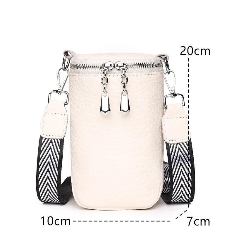 Genuine Leather Women Shoulder Bags Luxury Brands Mini Female Mobile Phone Bag