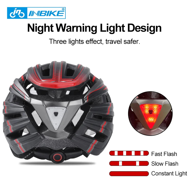 INBIKE Bicycle Helmets for Men With Lights Riding Magnetic Goggle Helmet