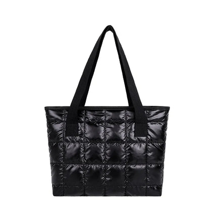 New Fashion Large Tote Padded Handbags Autumn Quilted