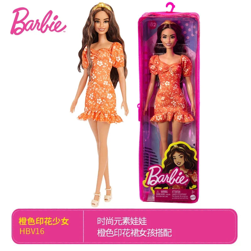 100% Original New Barbie Fashionistas Dolls for Girls Genuiine Top Brand Mattel