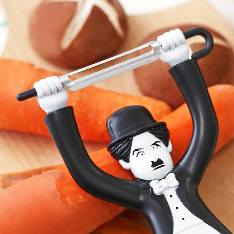 Creative Plastic Characters Peeler Fruit Vegetable Potato Chaplin Cutter Knife