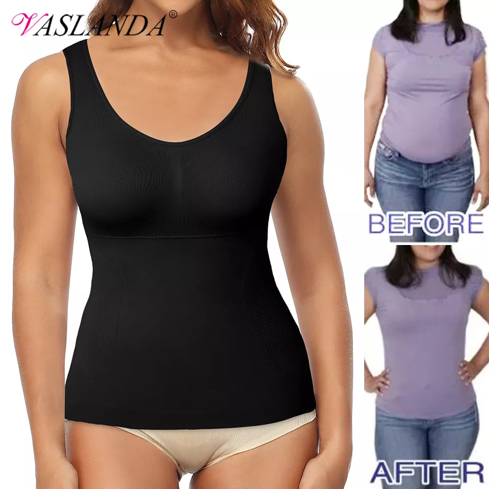 Women Shapewear Tank Tops Tummy Control Shapewear Seamless Body Shaper