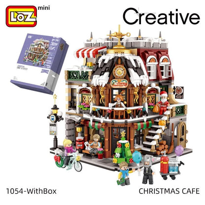 LOZ Christmas Cafe Building Blocks Assembled Toys Puzzle Boys and Girls Gifts