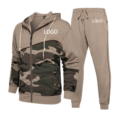 Custom Activewear Sportswear Men Tracksuit Camouflage Mens Suits Mens Pullover