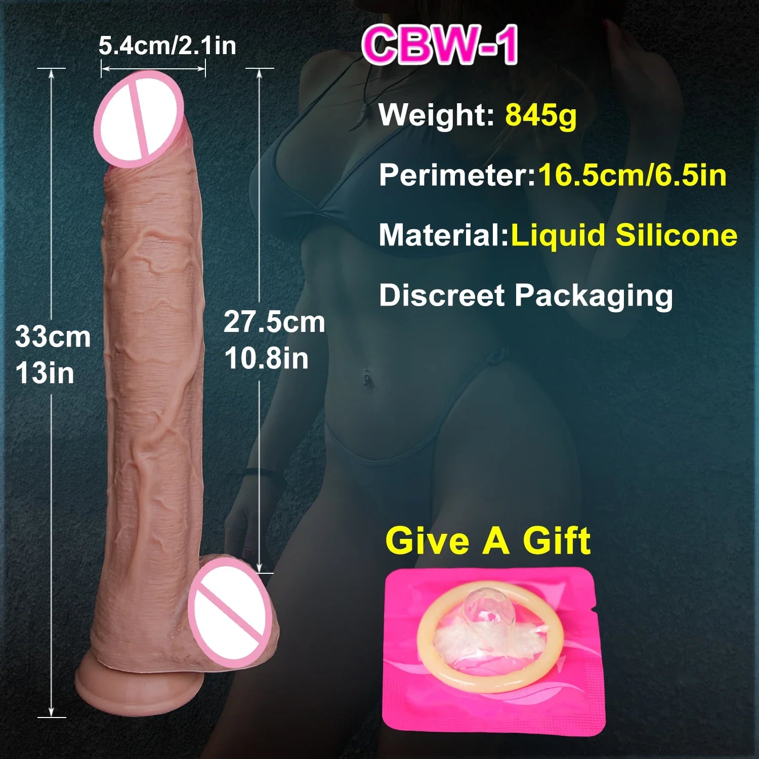 Soft Real Veins Huge Thick Dildo Suction Cup Silicone Cock Anal Plug Sex