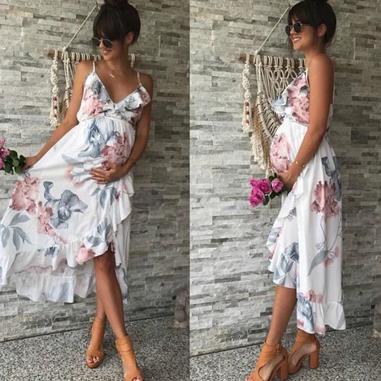 Maternity Clothes Pregnancy Floral Dresses Pregnant Women Nursing