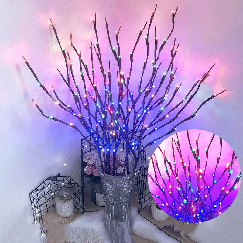 20 Light Tree Branch Light String New Year Decorations for Home New Year