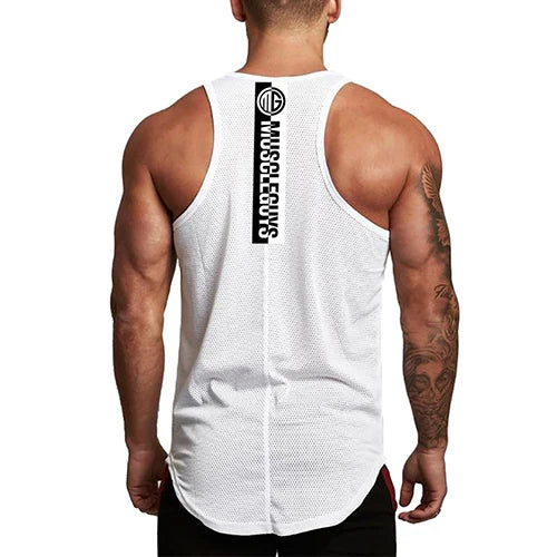 Aimpact Men's Vigor Tank Tops Fitness Bodybuiding Clothing Low Cut Side Arm