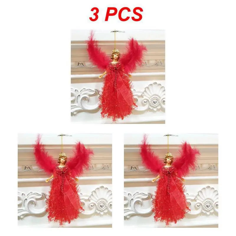 1/3/6pcs Christmas Angel Pendant Hanging Angels Christmas Tree Ornaments