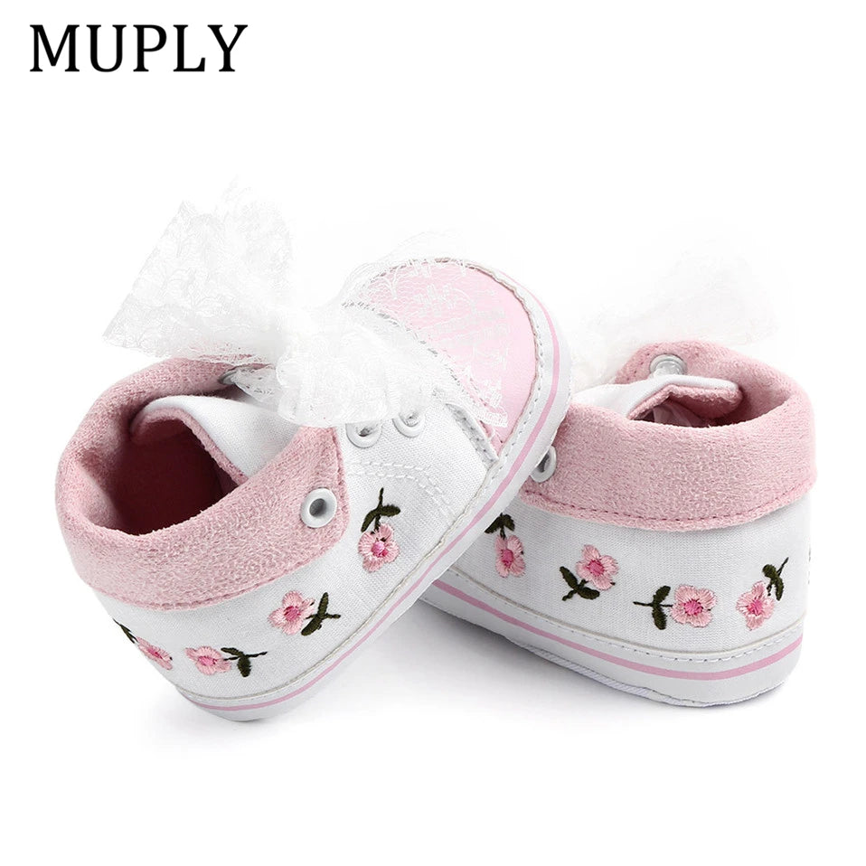 Baby Girls Princess Shoes Spring Autumn Cute Butterfly Crown