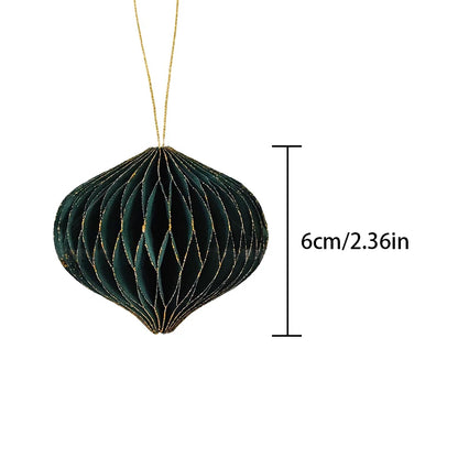 2023 Christmas Honeycomb Ball Ornaments Xmas Tree DIY Hanging Pendants