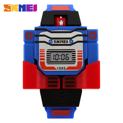 SKMEI Kids Watches LED Digital Children Cartoon Sports Watches Robot