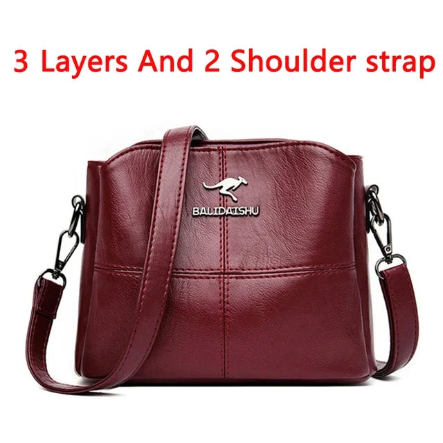 Women Embroidery Tote Bag High Quality Leather Ladies Handbags