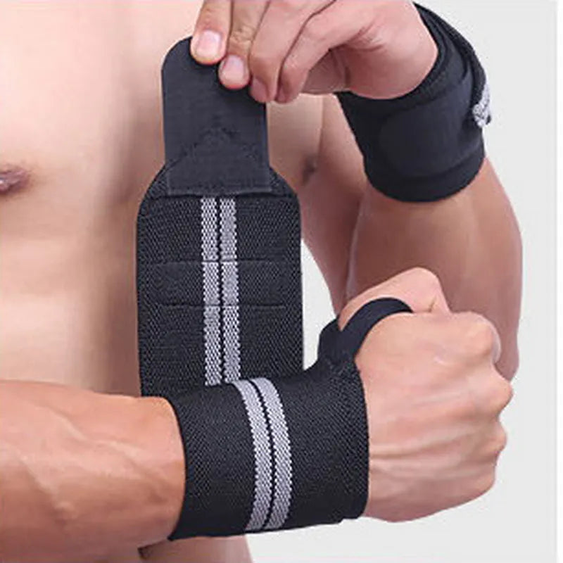 AOLIKES 2Pcs Weightlifting Wrist Straps Gym Wrist Support Wraps Compression