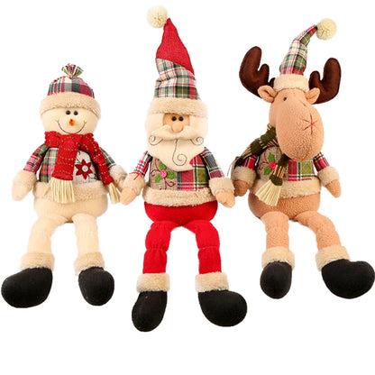 Hot Christmas Decoration Kids Toys Elk Snowman Doll