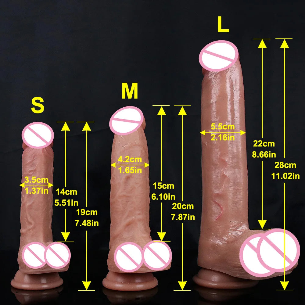 Soft Sexy Huge Dildo Skin Feeling Realistic Penis Sex for Women