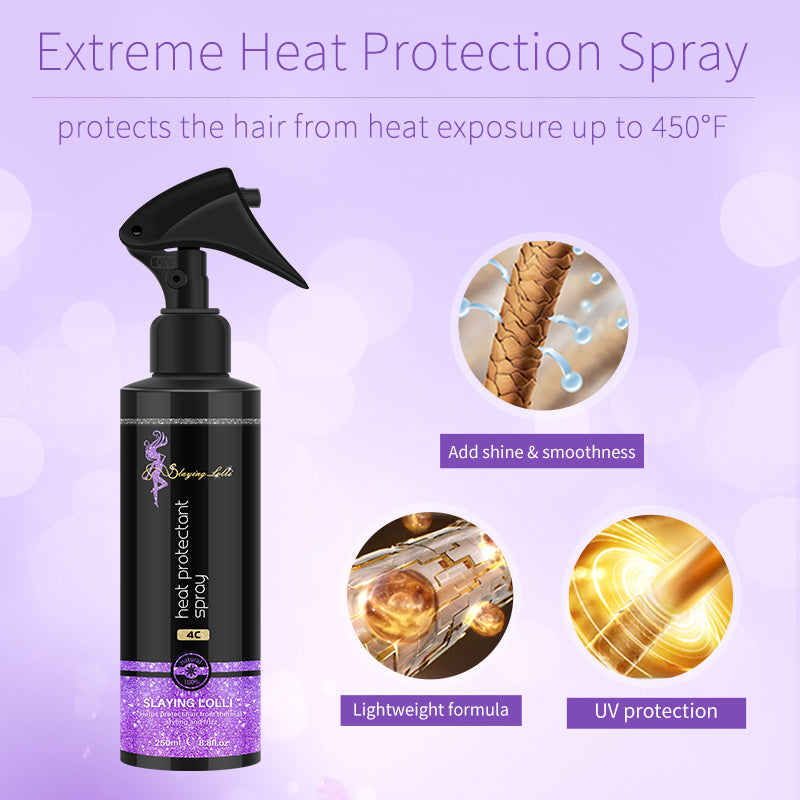 Private Label Professional Curly Hair Care Heat Protect Spray Keratin Treatment