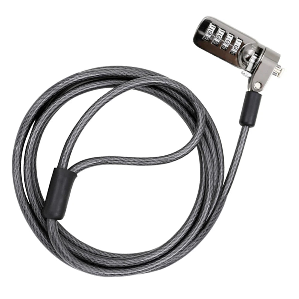 1M Laptop Combination Lock Security Cable 4 Digit Password Protections