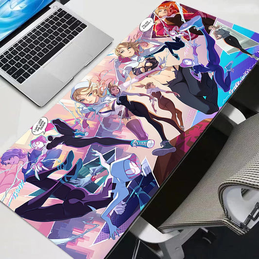 Marvel Sexy Girl Anime Mouse Pad Computer Spider-Man Gwen Gamer Mousepad Laptop