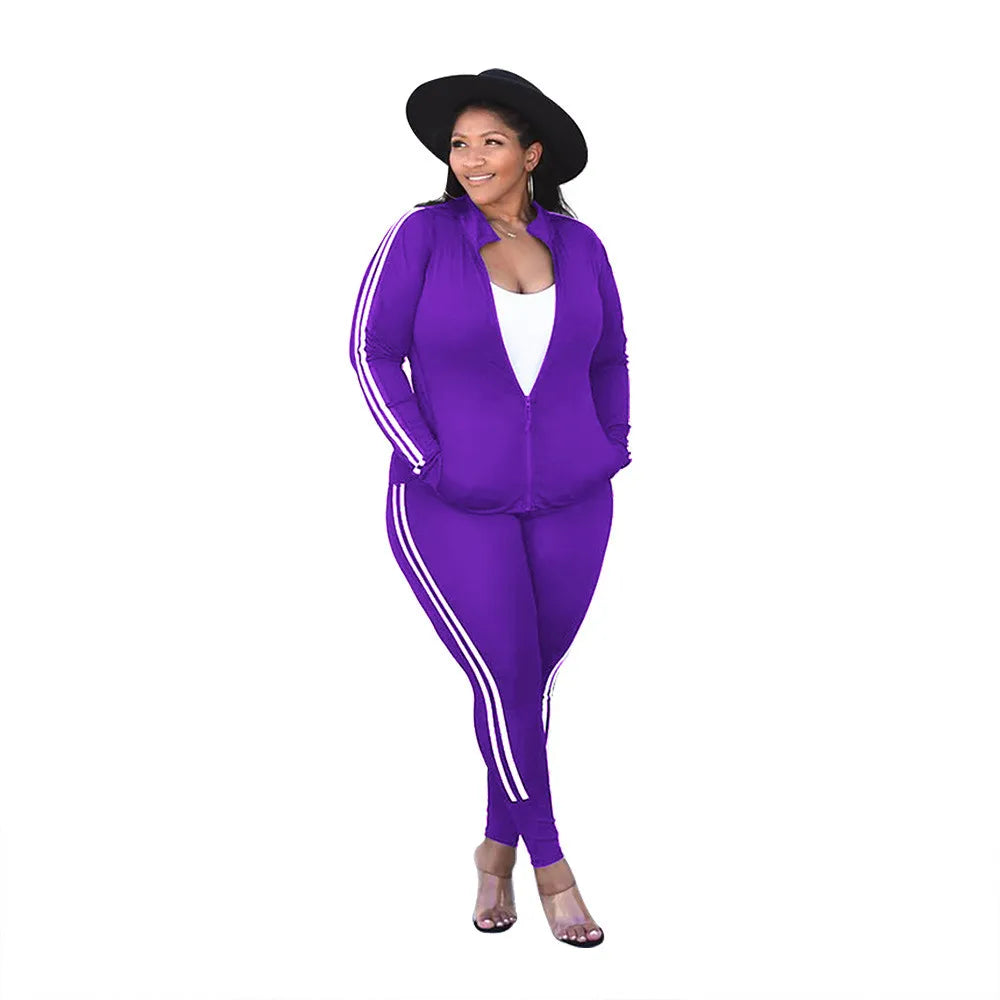 Plus Size Sets Women's Sweatsuits Winter Clothes Tracksuit 2 Piece Outfits