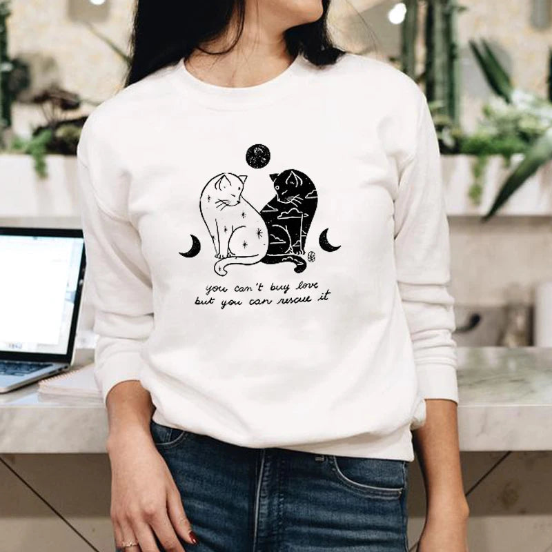 You Can't Buy Love but You Can Rescue It Sweatshirt Cute Animal Lover Gift