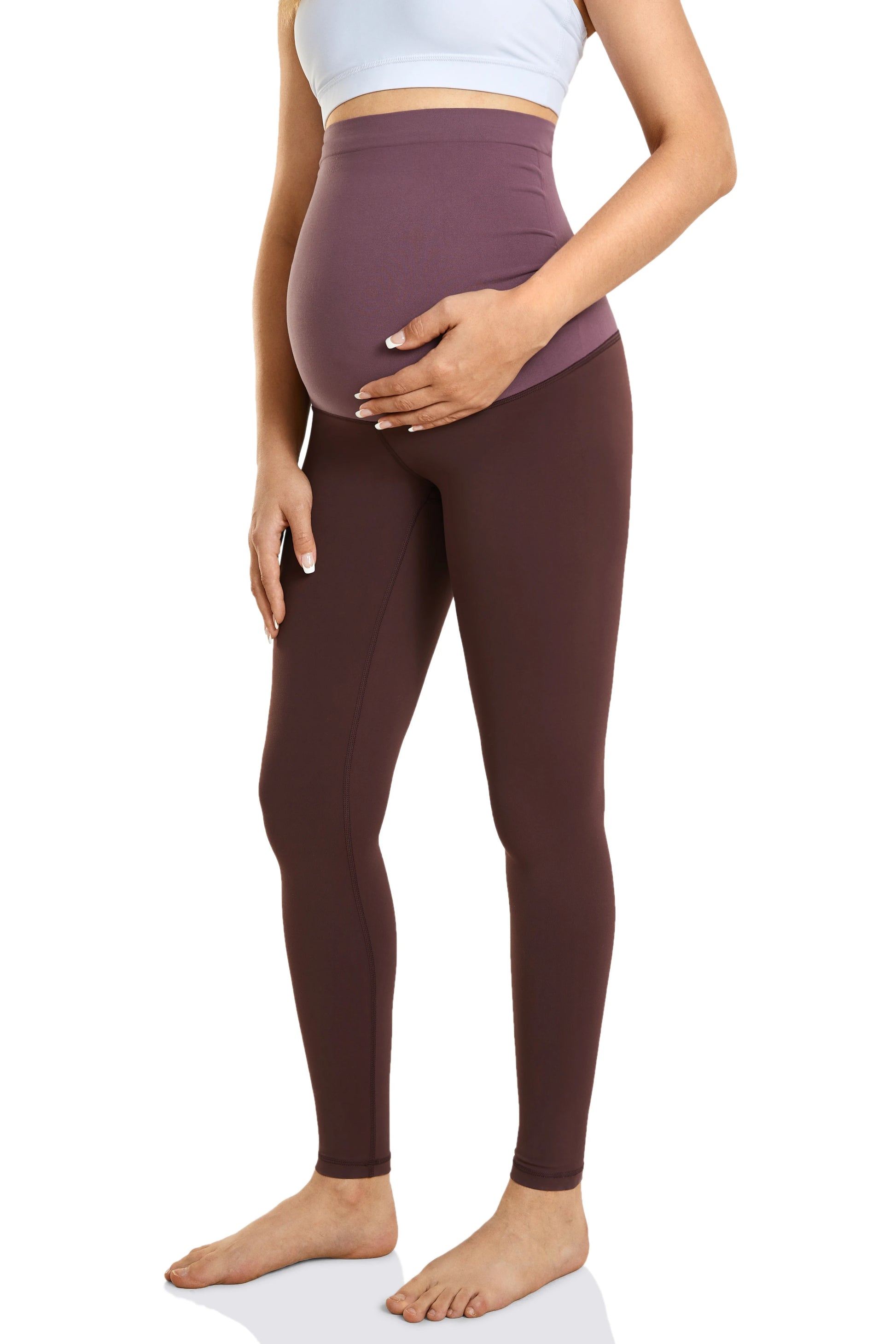 Soft Maternity Leggings Over the Belly Work Pants Women Leggings for Pregnancy