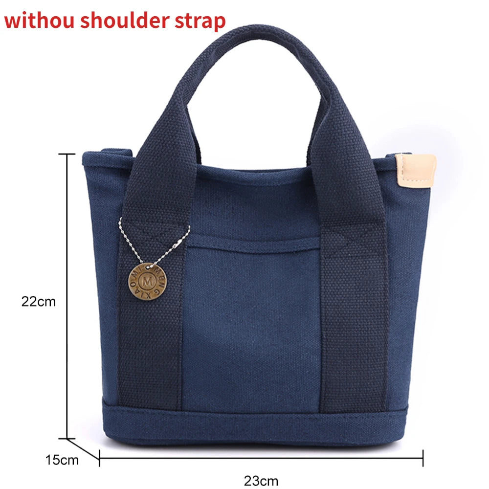 Canvas Bags for Women Handbags Shoulder Bags Solid Color