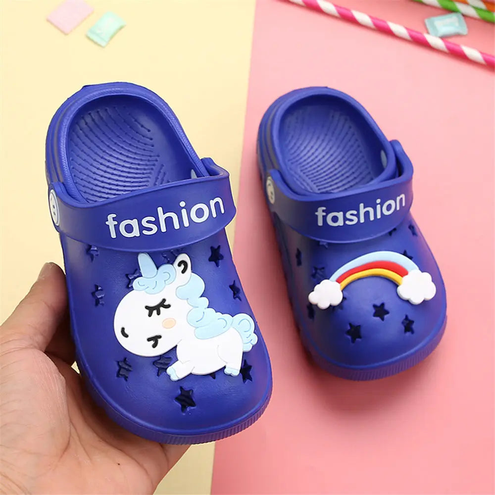 Unicorn Slippers for Boy Girl Rainbow Shoes 2019 Summer Toddler Animal Kids