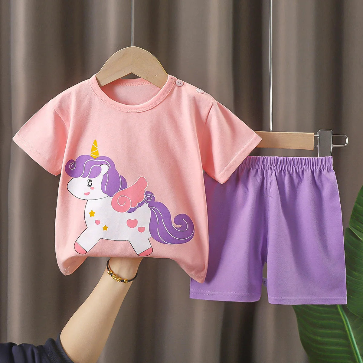 Fashion Baby Girls Clothes Summer Baby Girls Sets Cute Girls T-Shirt + Shorts