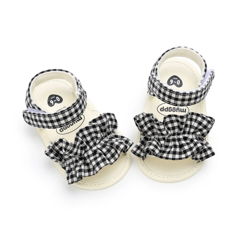 Baby Shoes Summer Newborn Casual Shoes Sandal Infant Toddler Plaid Breathable