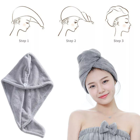 Magic Microfiberrapid Drying Hair Towel Towels Bathroom Bath Wrap Hat Quick Cap