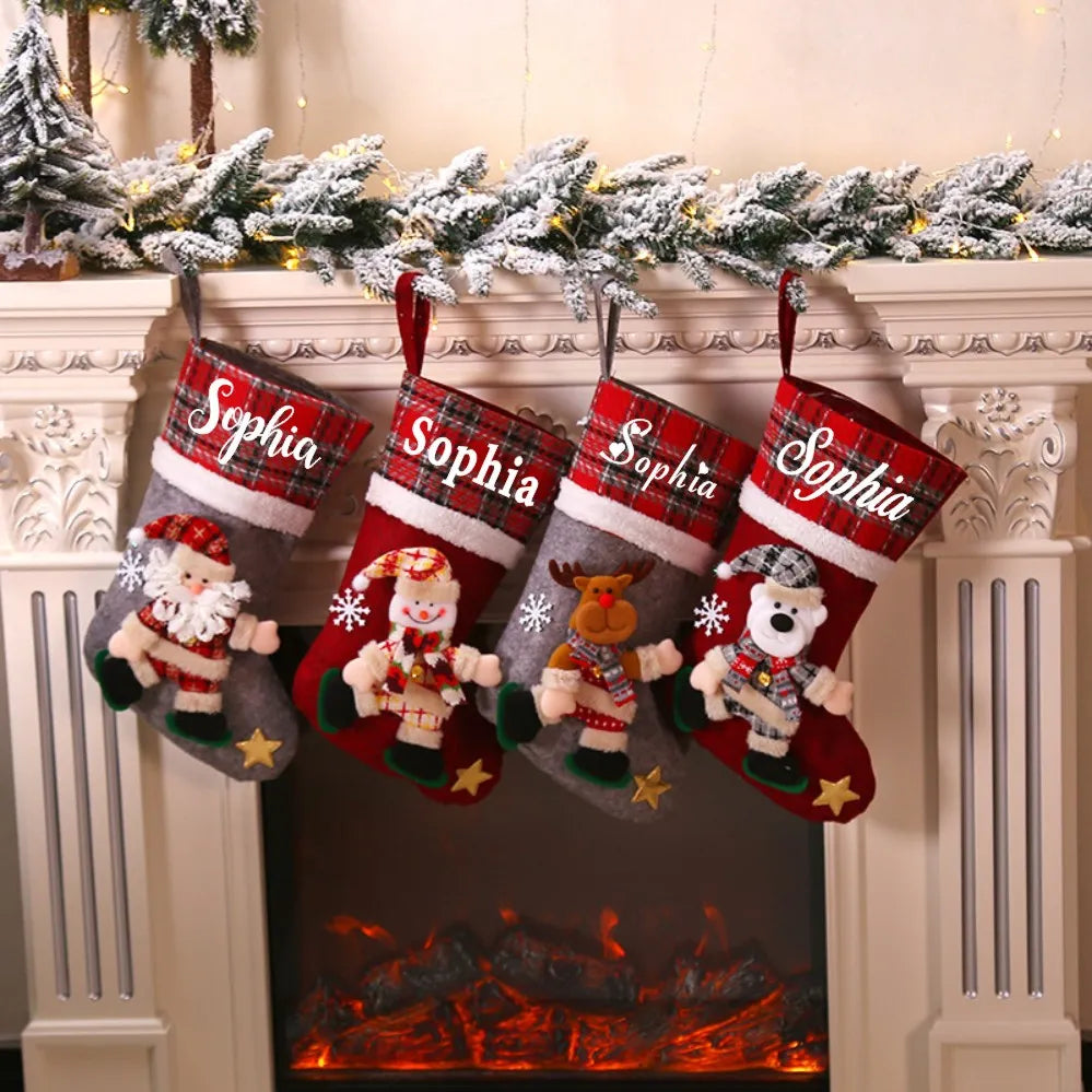 Personalized Christmas Stockings Custom Name Stocking Family Stockings Christmas