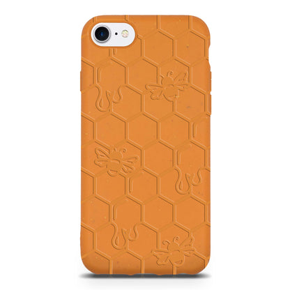 Honey Bee -  Biodegradable Phone Case - Yellow, Orange and Black