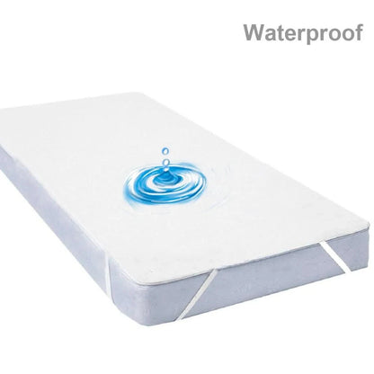 White Color Waterproof Mattress Protector  Waterproof Bed Sheet Mattress Pad