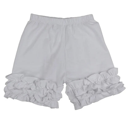 Baby Cotton Ruffle Baby Shorts Toddler Girls Shorts Kids Knit Icing Baby