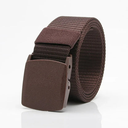 New Children's Belts Plastic Buckle Nylon Boys Children Casual Tactical Belt