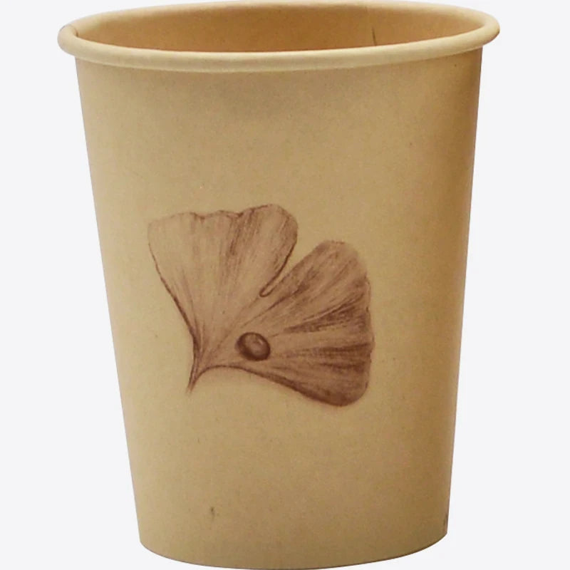 8 Oz Eco Friendly Degradable Paper Cup Disposable Coffee Cup Bamboo Fiber Paper