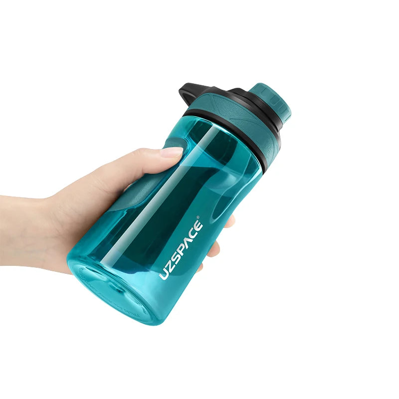 New UZSPACE Water Bottle BPA Free Shaker Portable Sport Plastic Cup Gym Kettle