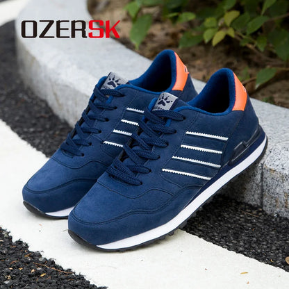 OZERSK Cow Suede Men Sneakers Fashion Summer Outdoor Shoes Men Casual Men'S