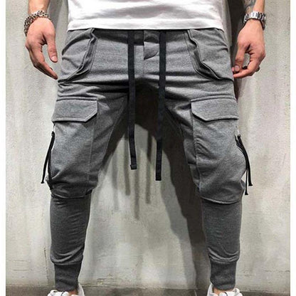 QC Custom High Quality Plain Skinny Cargo Joggers Pants Drawstring Oversized