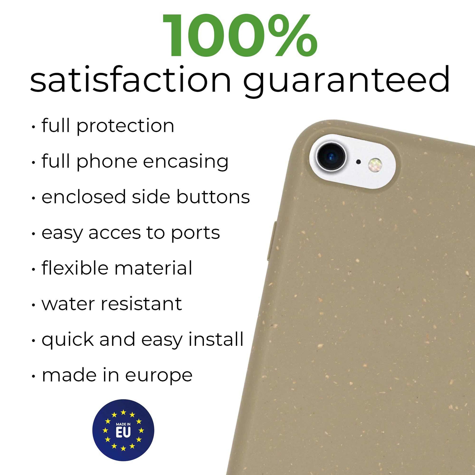 Biodegradable Phone Case - Olive Green