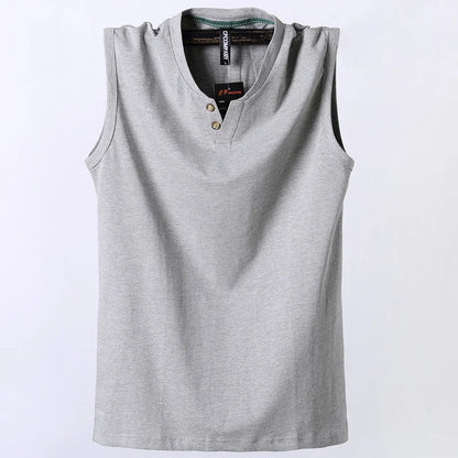 Pure Cotton Classic Tank Tops Men Sleeveless Tank Shirt