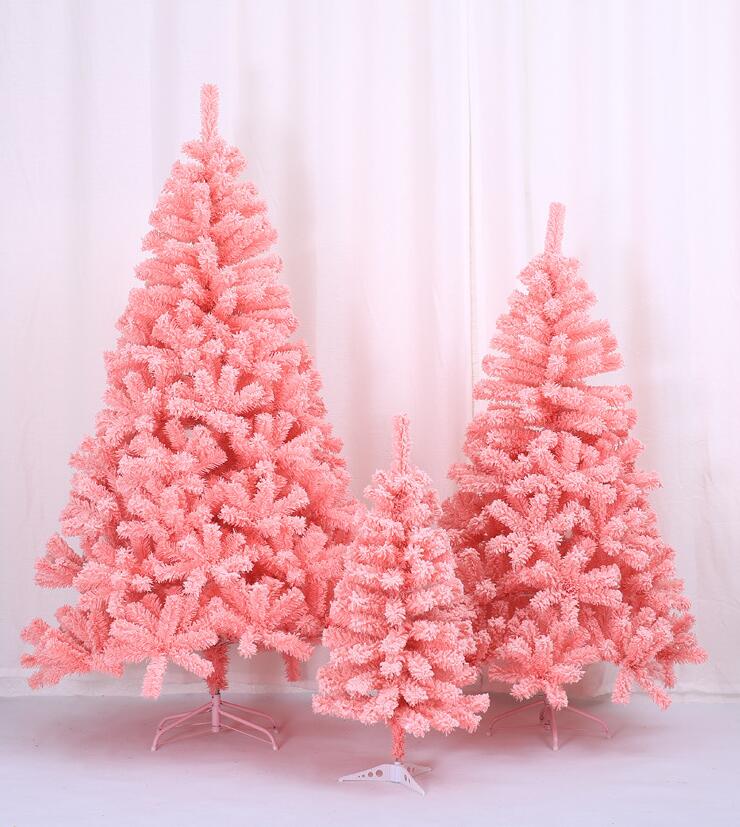 180cm Xmas Tree Pink Party Home Christmas Decorations 6ft Flocked Christmas