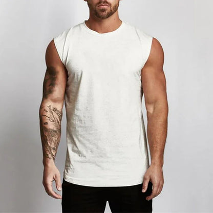 2023 Gym Workout Sleeveless Shirt Tank Top Men Bodybuilding Clothing Fitness