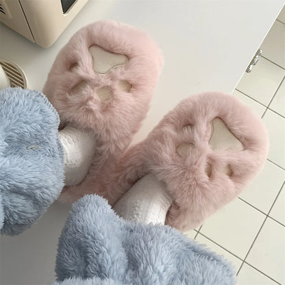 2021 Winter Women Slipper Cat Claw Cotton Home Slippers Warm and Non Slip Indoor