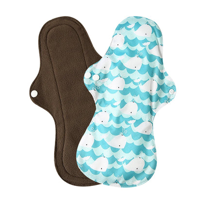 Night Use Washable Flamingo Cloth Menstrual Pad Heavy Flow Sanitary Napkin