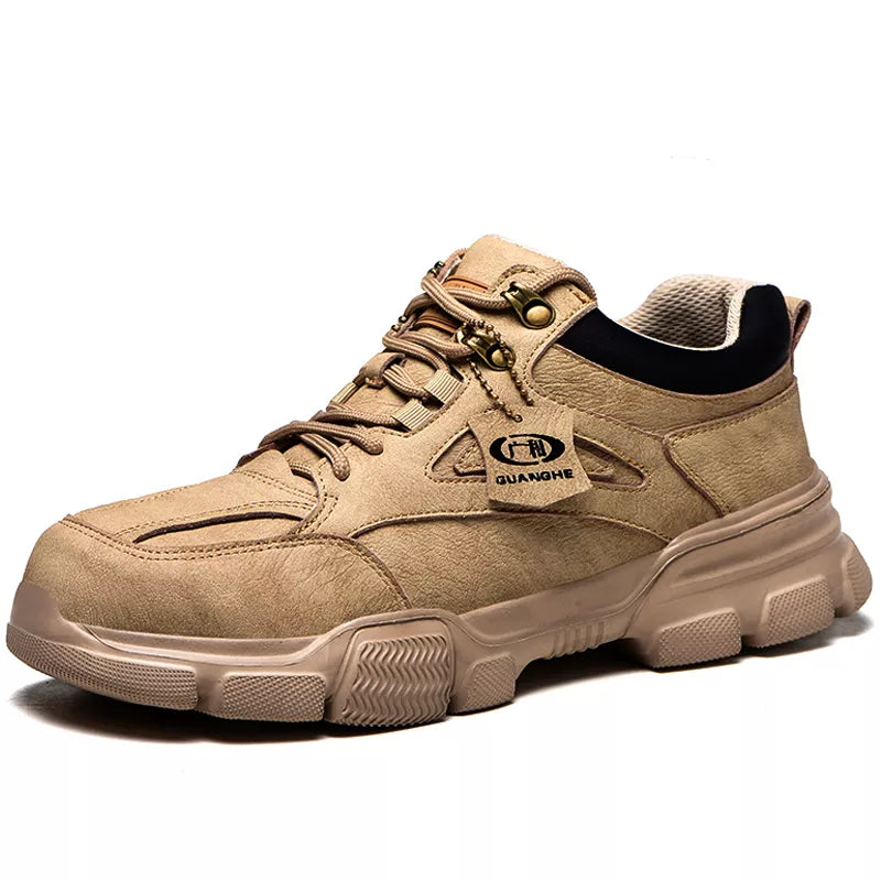 Work Safety Shoes Men's Safety Boots Anti-Smash Work Shoes