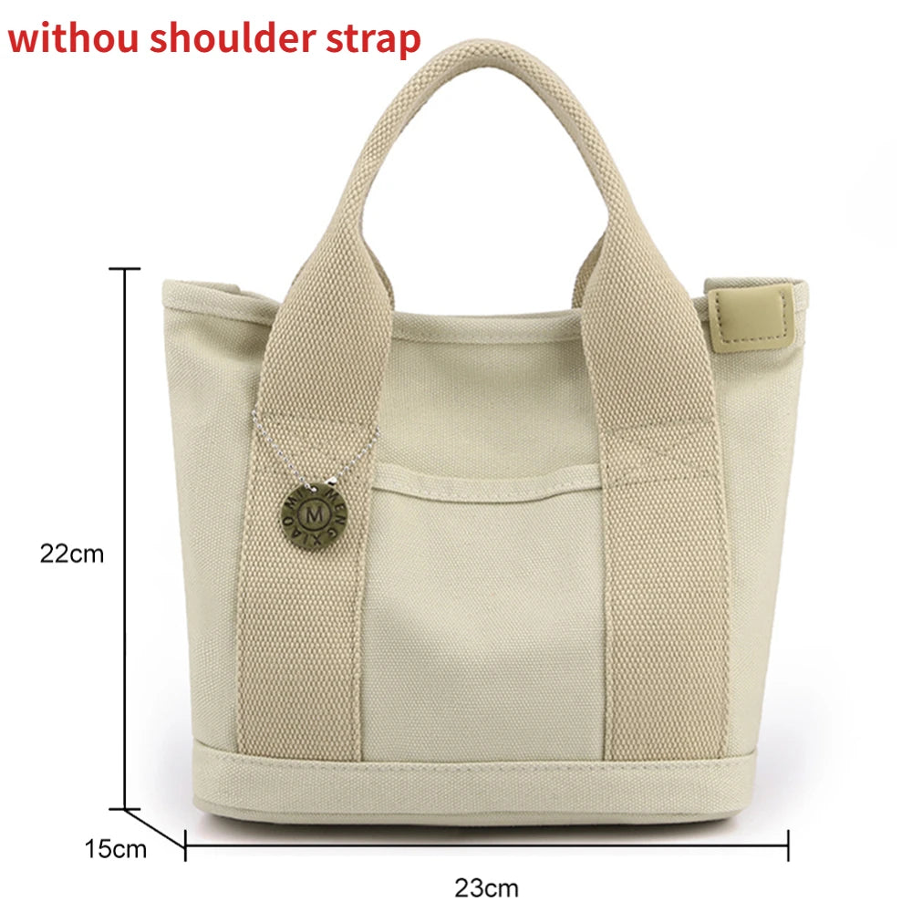 Canvas Bags for Women Handbags Shoulder Bags Solid Color