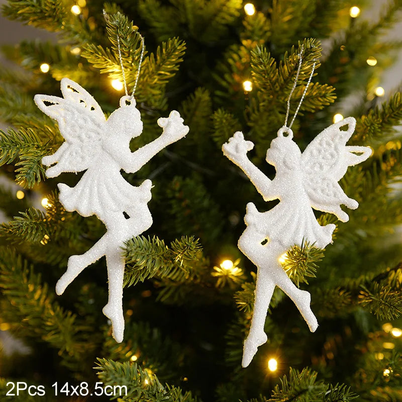 New Year 2024 Gifts Christmas Ornaments Navidad Tree Hanging Pendants Snowflake