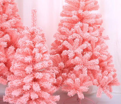 180cm Xmas Tree Pink Party Home Christmas Decorations 6ft Flocked Christmas